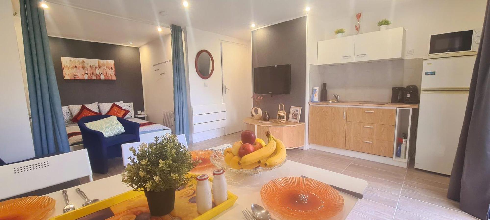Ferienwohnung Joli T1 Bis Fonctionnel A Montussan Exterior foto